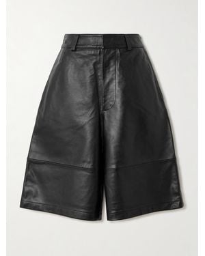Frankie Shop Olivia Shorts Aus Leder - Schwarz