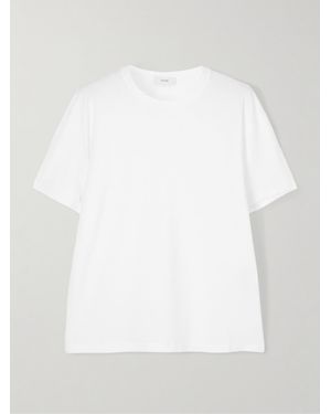 TOTEME Garderob Tencel Lyocell And Organic Cotton-Blend Jersey T-Shirt - White