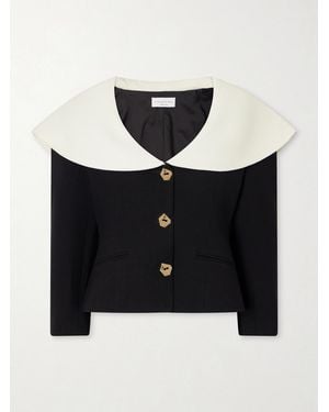 Violante Nessi Manuela Embellished Wool Jacket - Black
