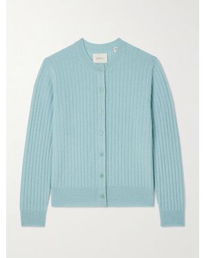 Doen Danaë Cardigan Aus Geripptem Kaschmir - Blau