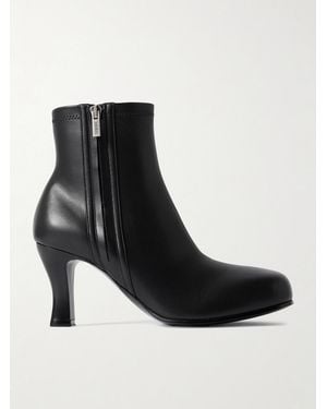 Loewe Bobine Leather Ankle Boots - Black