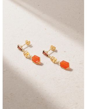 JIA JIA Chakra Multi-Stone Earrings - Grey