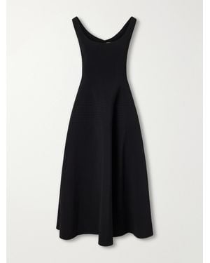 FFORME Alodia Panelled Crepe Midi Dress - Black