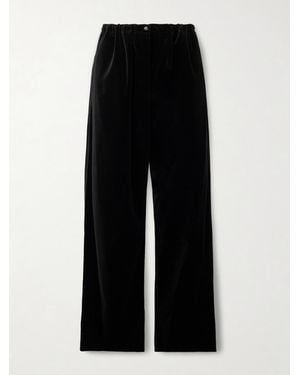 Colleen Allen Cotton-Velvet Pants - Noir