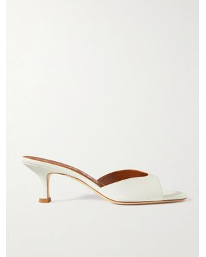 STAUD Brigitte Leather Mules - Natural