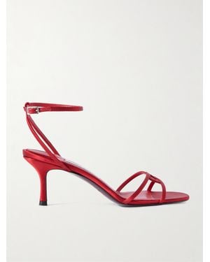 Jimmy Choo Sandales En Satin Leo 65 - Rose