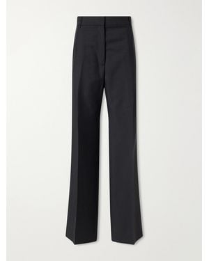Rohe Wool And Mohair-Blend Wide-Leg Trousers - Blue
