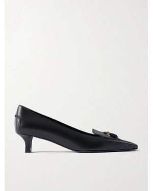Tod's Logo-Detailed Leather Court Shoes - Black