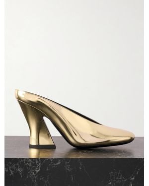 Givenchy Mirrored-Leather Mules - Metallic