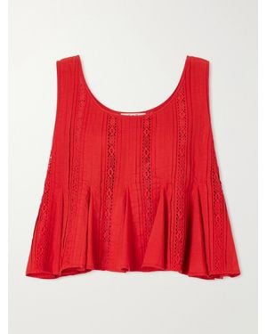 Sea Pippa Embroidered Cotton Tank