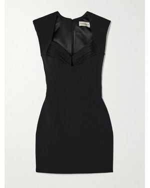 The New Arrivals Ilkyaz Ozel Isabeau Cutout Gathered Crepe Mini Dress - Black
