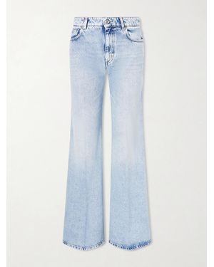 Sportmax Spxzero Low-Rise Wide-Leg Jeans - Blue