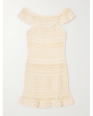 Isabel Marant Zoa Crocheted Cotton-Blend Mini Dress - Natural