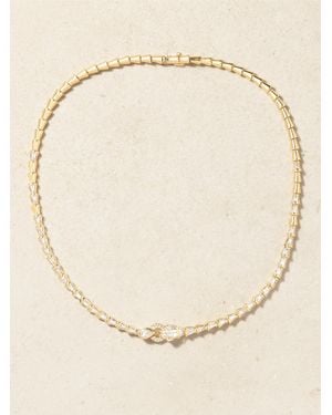 SHAY Serpentine Kette Aus 18 Karat Mit Granaten Und Diamanten - Natur