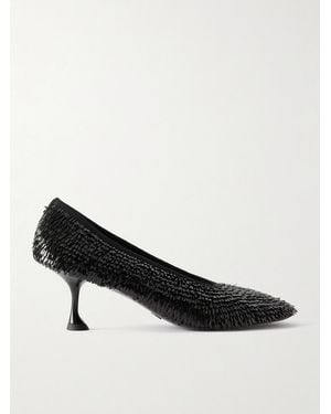 Proenza Schouler Tee Pumps Aus Mesh Mit Pailletten - Schwarz