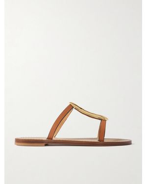 Amanu The Sahara-Tone And Leather Sandals - Brown