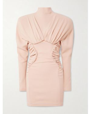 Stella McCartney Minikleid Aus Crêpe Mit Falten - Natur