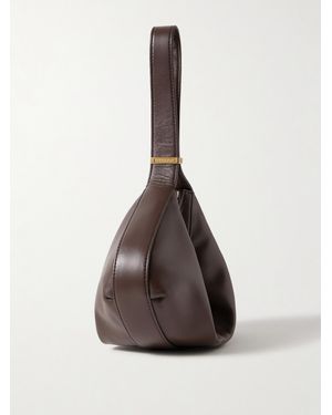 STAUD Demy Leather Shoulder Bag - White