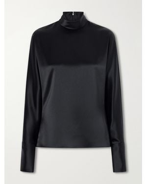 Galvan London Phoenix Satin Shirt - Black
