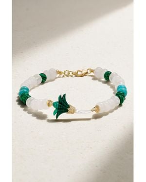 L'Atelier Nawbar Flower Armband Mit Details Aus 18 Karat Und Mehreren Steinen - Mettallic