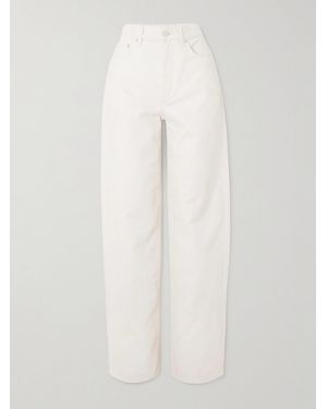 Loulou de Saison Jean Droit Taille Haute Asmar - Blanc
