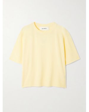 Lisa Yang Rubie Cotton And Cashmere-Blend T-Shirt - Yellow