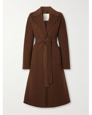 James Purdey & Sons Portman Belted Wool And Cashmere-Blend Coat - Brown