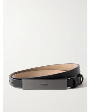 Max Mara Gürtel Aus Leder - Grau