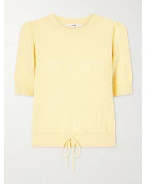 FRAME Charm Knitted Cashmere Jumper - Yellow