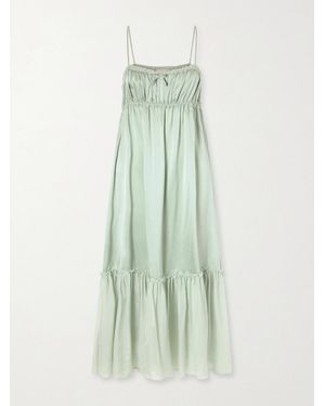 Ulla Johnson Marielle Silk Maxi Dress - Green