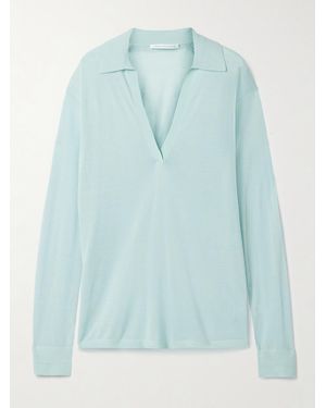 Maria McManus Cashmere Polo Top - Blue