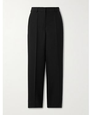 TOTEME Garderob Hose Mit Geradem Bein Aus Grain De Poudre Mit Recycelten Fasern - Schwarz