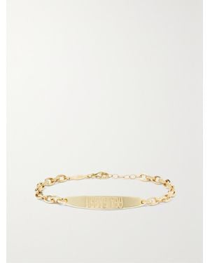Jacquie Aiche I Love You 14-Karat Bracelet - Natural