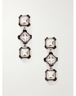 Givenchy Tone Crystal Earrings - Natural