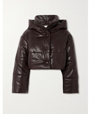 Nanushka Net Sustain Aveline Verkürzte Jacke Aus Wattiertem Okobor - Schwarz