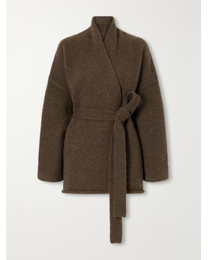 Lauren Manoogian Coto Belted Alpaca-Blend Cardigan - Brown