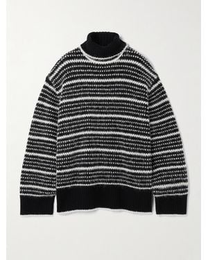 TOTEME Wool-Blend Turtleneck Jumper - Black
