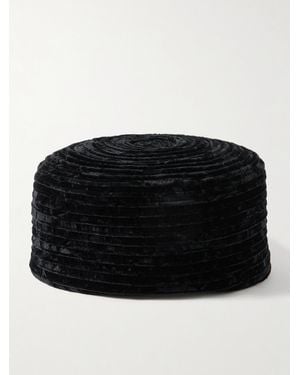 Gigi Burris Millinery Lauren Pillbox-Hut Aus Samt Aus Einer Seidenmischung - Schwarz