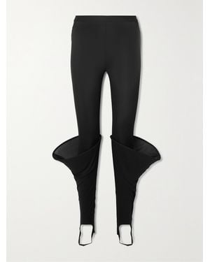 Loewe Crepe Stirrup Leggings - Black