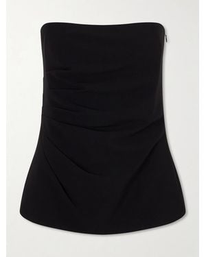 Proenza Schouler Damea Strapless Crepe Top - Black