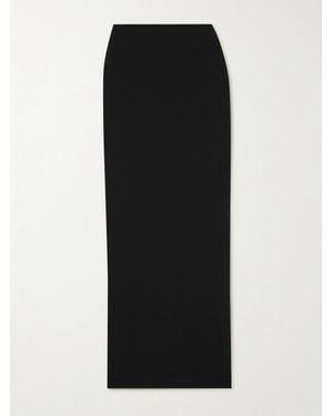 ÉTERNE Emma Matte Stretch-Jersey Maxi Skirt - Black