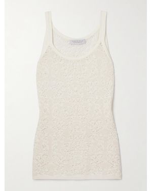 Gabriela Hearst Pontus Crocheted Wool And Silk-Blend Tank - Natural