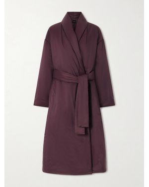 Leset Bo Belted Padded Shell Coat - Purple