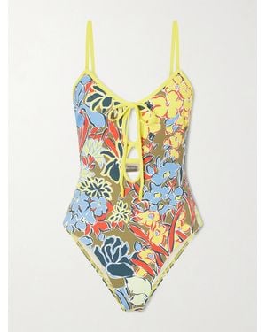 ALÉMAIS Solstice Printed Swimsuit - White