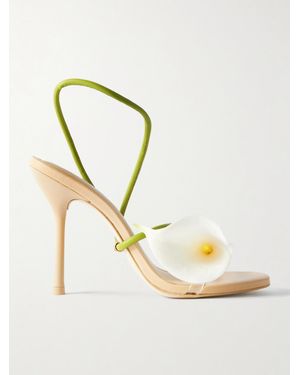 Cult Gaia Cassidy Sandalen Aus Leder Mit Pvc-Besatz - Mettallic