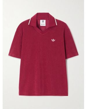adidas Originals Wales Bonner Polohemd Aus Frottee Aus Einer Baumwollmischung Mit Stickereien