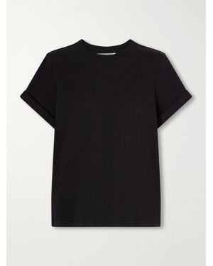 Victoria Beckham Tilly Organic Cotton-Jersey T-Shirt - Black