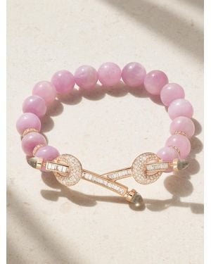 ANANYA Chakra 18-Karat Rose Multi-Stone Bracelet - Pink