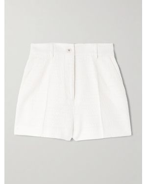 Dolce & Gabbana Shorts Aus Matelassé - Weiß