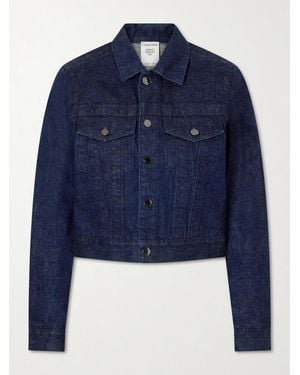 Calvin Klein Lynette Wool-Denim Jacket - Blue